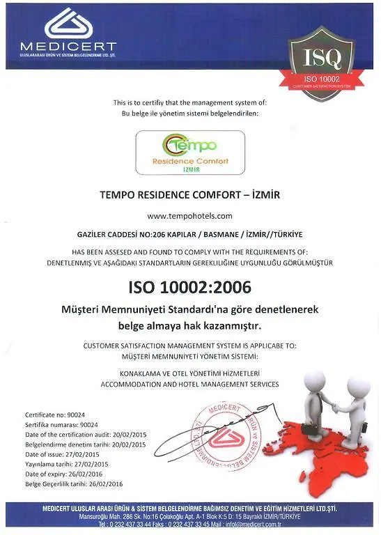 Tempo Residence Comfort Smirne Turchia